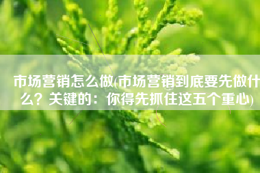市场营销怎么做(市场营销到底要先做什么？关键的：你得先抓住这五个重心)