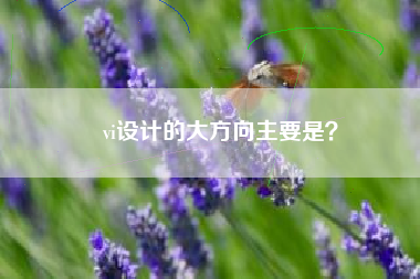 vi设计的大方向主要是？