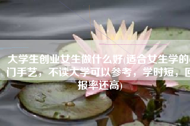 大学生创业女生做什么好(适合女生学的6门手艺，不读大学可以参考，学时短，回报率还高)