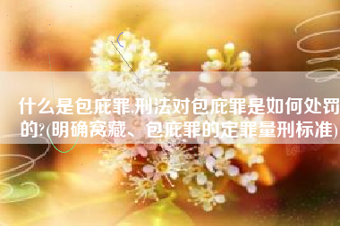 什么是包庇罪,刑法对包庇罪是如何处罚的?(明确窝藏、包庇罪的定罪量刑标准)