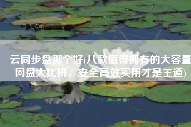 云同步盘哪个好(八款值得拥有的大容量网盘大比拼，安全高效实用才是王道)