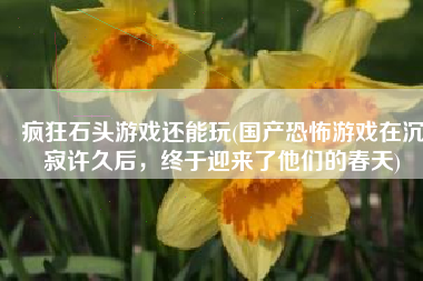 疯狂石头游戏还能玩(国产恐怖游戏在沉寂许久后，终于迎来了他们的春天)