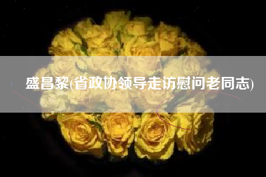 盛昌黎(省政协领导走访慰问老同志)