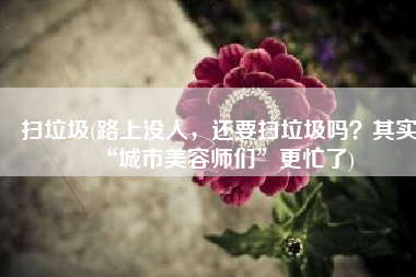 扫垃圾(路上没人，还要扫垃圾吗？其实“城市美容师们”更忙了)