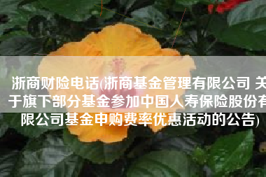 浙商财险电话(浙商基金管理有限公司 关于旗下部分基金参加中国人寿保险股份有限公司基金申购费率优惠活动的公告)