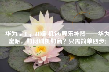 华为mediapad10刷机包(娱乐神器——华为蜜派，如何刷机如新？只需简单四步)