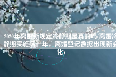 2020年离婚新规定冷静期是真的吗(离婚冷静期实施满一年，离婚登记数据出现新变化)