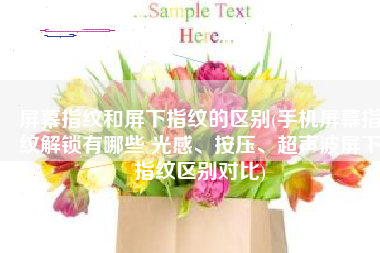 屏幕指纹和屏下指纹的区别(手机屏幕指纹解锁有哪些 光感、按压、超声波屏下指纹区别对比)