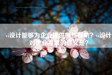 vi设计能够为企业提供哪些帮助？vi设计对企业发展的意义是？