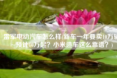 雷军电动汽车怎么样(新车一年要卖10万辆~预计10万起？小米造车这么靠谱？)