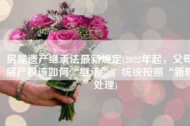 房屋遗产继承法最新规定(2022年起，父母房产权该如何“继承”，统统按照“新规”处理)