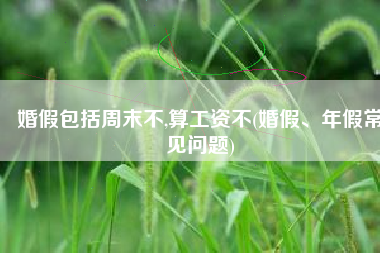 婚假包括周末不,算工资不(婚假、年假常见问题)
