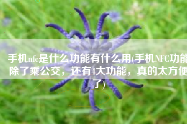 手机nfc是什么功能有什么用(手机NFC功能除了乘公交，还有4大功能，真的太方便了)