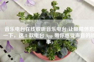 音乐电台在线收听音乐电台(让眼睛休息一下，这 8 款电台 App 带你感受声音的故事)