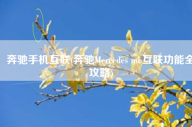 奔驰手机互联(奔驰Mercedes me互联功能全攻略)