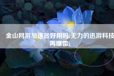 金山网游加速器好用吗(无力的迅游科技再爆雷)