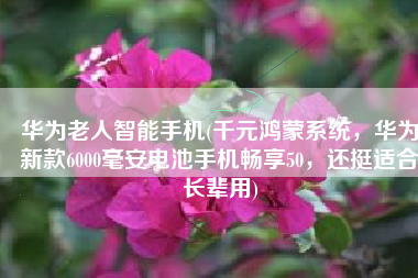 华为老人智能手机(千元鸿蒙系统，华为新款6000毫安电池手机畅享50，还挺适合长辈用)