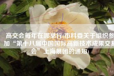 高交会每年在哪举行(市科委关于组织参加“第十八届中国国际高新技术成果交易会”上海展团的通知)