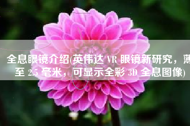 全息眼镜介绍(英伟达 VR 眼镜新研究，薄至 2.5 毫米，可显示全彩 3D 全息图像)