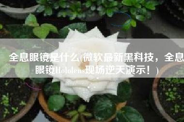 全息眼镜是什么(微软最新黑科技，全息眼镜Hololens现场逆天演示！)