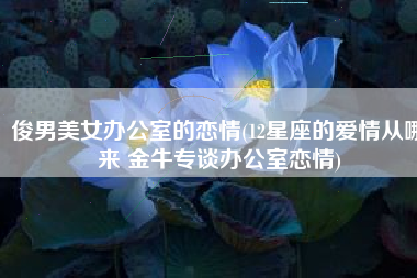 俊男美女办公室的恋情(12星座的爱情从哪来 金牛专谈办公室恋情)