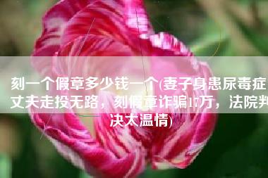 刻一个假章多少钱一个(妻子身患尿毒症，丈夫走投无路，刻假章诈骗17万，法院判决太温情)