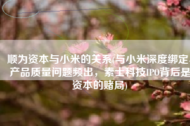 顺为资本与小米的关系(与小米深度绑定、产品质量问题频出，素士科技IPO背后是资本的赌局)