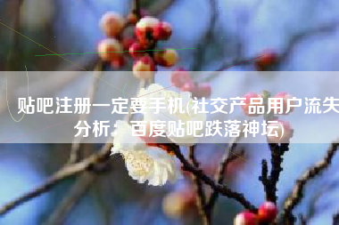 贴吧注册一定要手机(社交产品用户流失分析：百度贴吧跌落神坛)