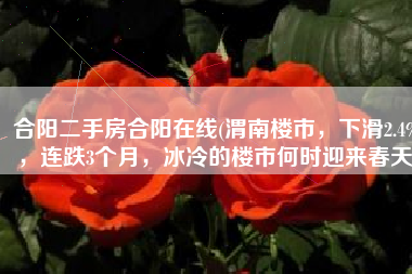 合阳二手房合阳在线(渭南楼市，下滑2.4%，连跌3个月，冰冷的楼市何时迎来春天)