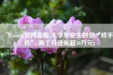 飞young官网客服(大学毕业生创业“修手机” 两个月进账超30万元)