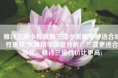 雅诗兰黛小棕瓶和兰蔻小黑瓶那种适合油性皮肤(大牌精华深度分析：兰蔻更适合油皮，雅诗兰黛性价比更高)