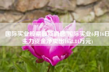 国际实业股票最新消息(国际实业6月16日主力资金净卖出1658.84万元)