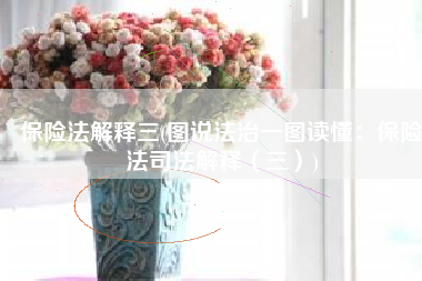 保险法解释三(图说法治一图读懂：保险法司法解释（三）)