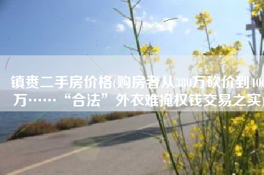 镇赉二手房价格(购房者从380万砍价到400万……“合法”外衣难掩权钱交易之实)