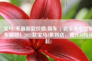 宝马3系最新款价格(新车 | 近半年中型轿车销冠！2022款宝马3系到店，售29.39万元起)