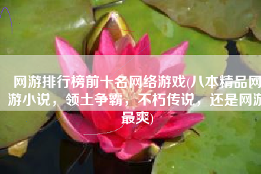 网游排行榜前十名网络游戏(八本精品网游小说，领土争霸，不朽传说，还是网游最爽)