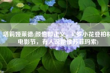 塔莉娅莱德(颜值即正义，17岁小花登柏林电影节，有人说她像苏菲玛索)