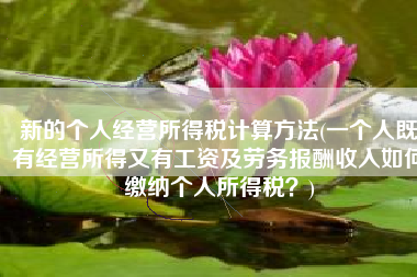 新的个人经营所得税计算方法(一个人既有经营所得又有工资及劳务报酬收入如何缴纳个人所得税？)