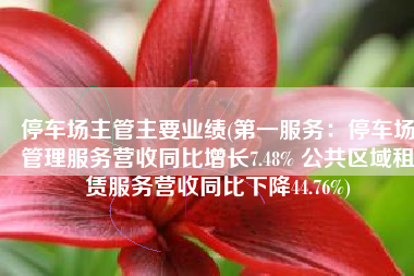 停车场主管主要业绩(第一服务：停车场管理服务营收同比增长7.48% 公共区域租赁服务营收同比下降44.76%)