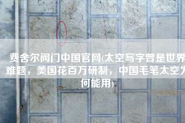 费舍尔阀门中国官网(太空写字曾是世界难题，美国花百万研制，中国毛笔太空为何能用)