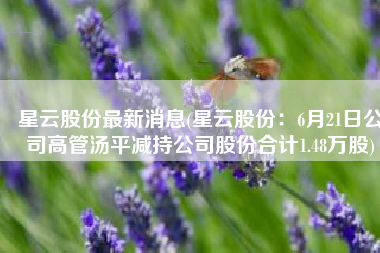 星云股份最新消息(星云股份：6月21日公司高管汤平减持公司股份合计1.48万股)