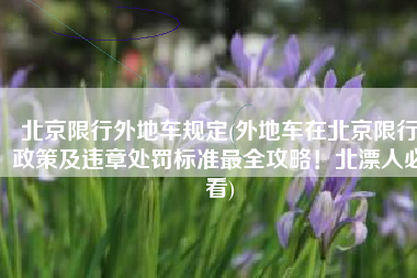北京限行外地车规定(外地车在北京限行政策及违章处罚标准最全攻略！北漂人必看)