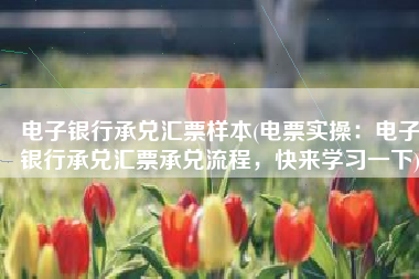 电子银行承兑汇票样本(电票实操：电子银行承兑汇票承兑流程，快来学习一下)
