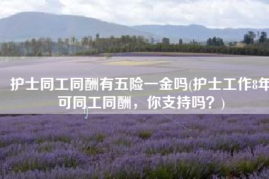 护士同工同酬有五险一金吗(护士工作8年可同工同酬，你支持吗？)