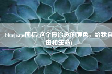 bluejeans图标(这个最治愈的颜色，给我自由和生命)