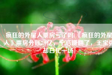 疯狂的外星人票房亏了吗(《疯狂的外星人》票房分账7.9亿，宁浩赚翻了，王宝强却白忙一场)