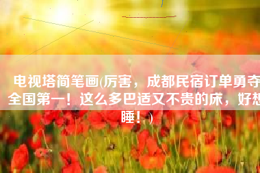 电视塔简笔画(厉害，成都民宿订单勇夺全国第一！这么多巴适又不贵的床，好想睡！)