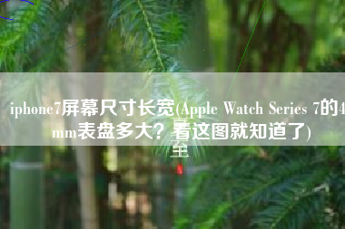iphone7屏幕尺寸长宽(Apple Watch Series 7的45mm表盘多大？看这图就知道了)