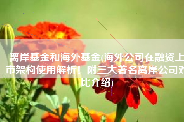 离岸基金和海外基金(海外公司在融资上市架构使用解析！附三大著名离岸公司对比介绍)