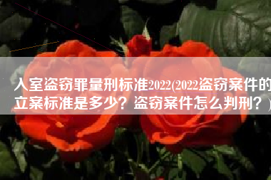 入室盗窃罪量刑标准2022(2022盗窃案件的立案标准是多少？盗窃案件怎么判刑？)